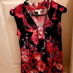 Dana Buchman rose blouse